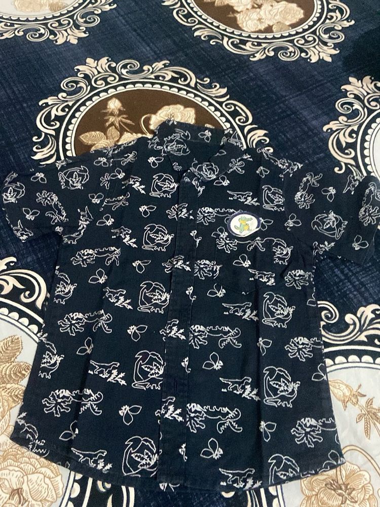 Boys Cartoon Print Shirt