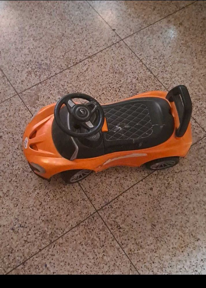 Orange Ride-On Toy Car