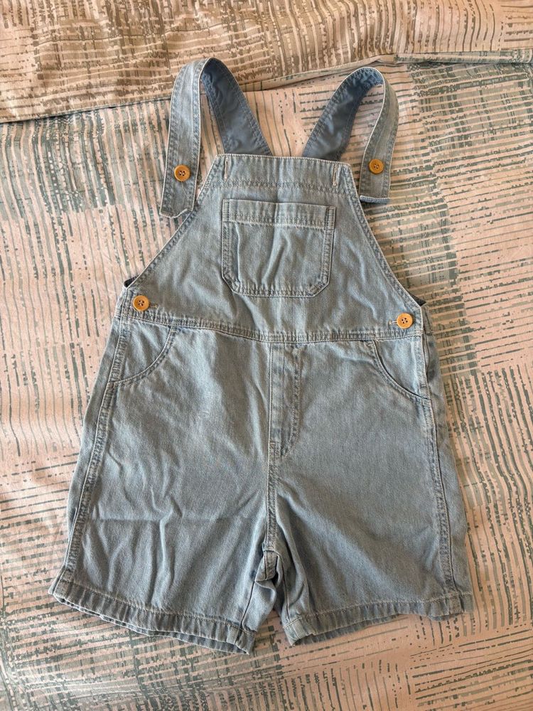 Dungaree shorts