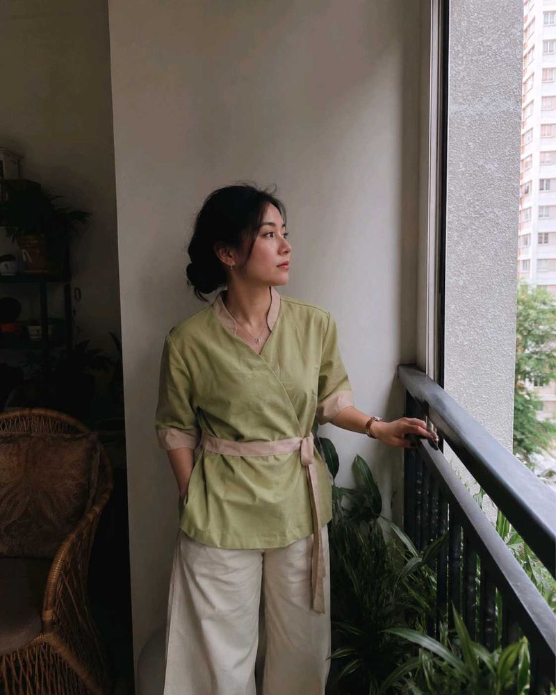 Cheongsam Wrap Top (Chinese o japanese)