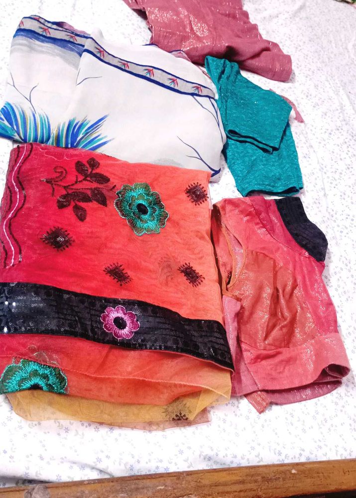 combo pack of 3saree blouse peticot
