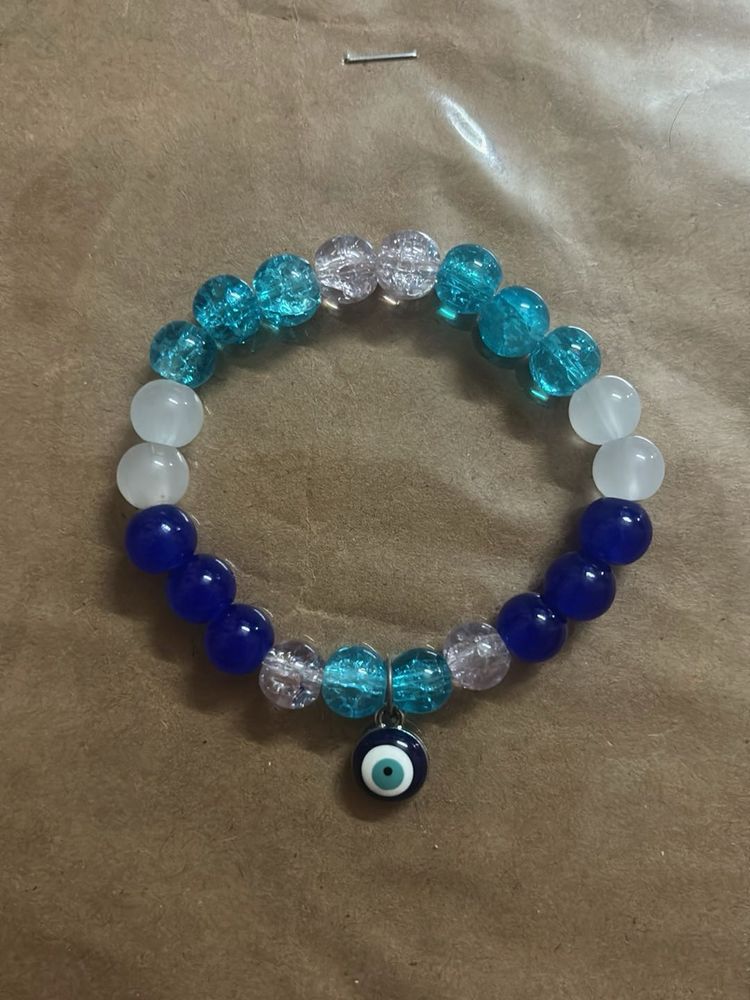 Evil Eye Bracelet 📿🪬( aqua aura )