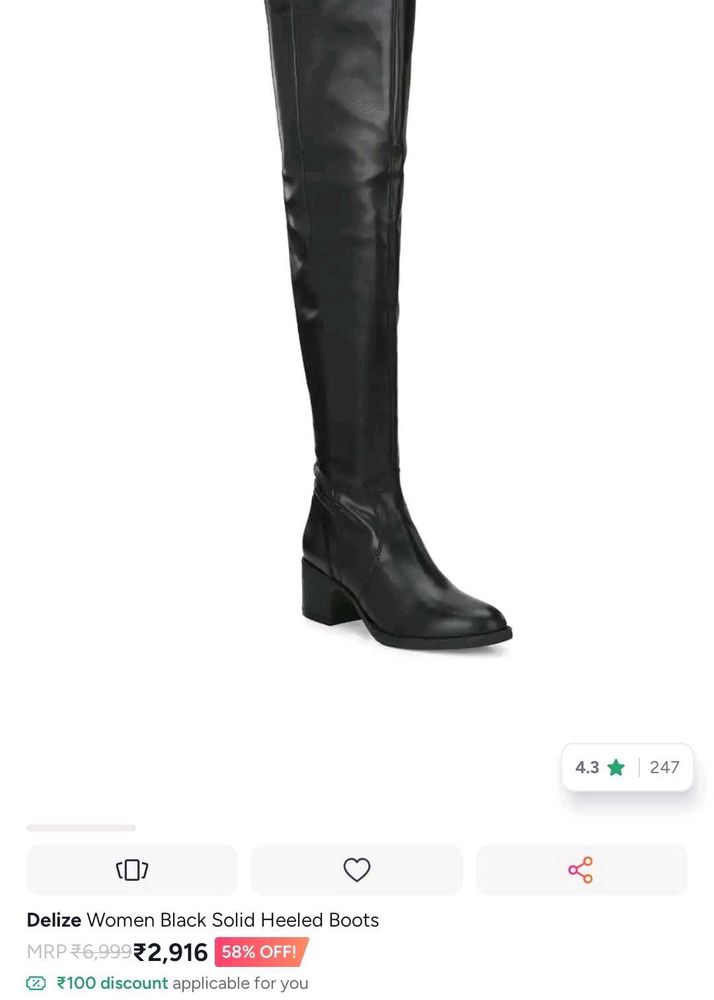 Chic Black Over-the-Knee Heeled Boots