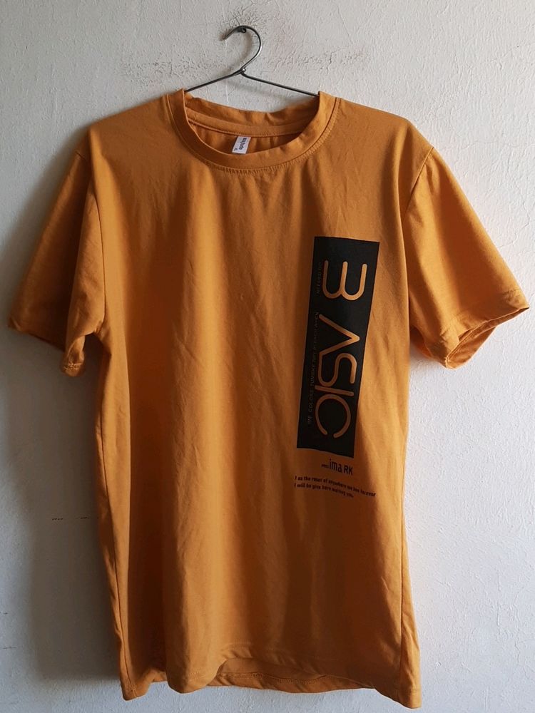 Men's T-shirt| Chest-38| Yellow