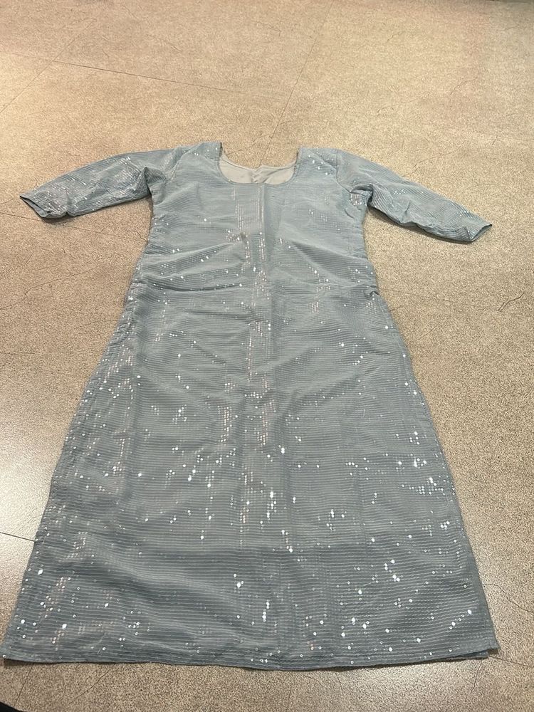 Powder Blue Sequin Kurta