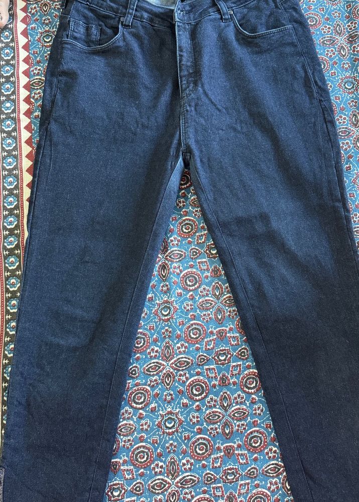 Classic Dark Wash Denim Jeans