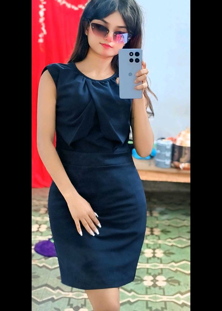 Chic Navy Blue Dress