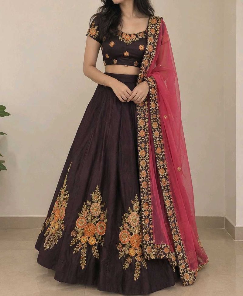 Embroidered Lehenga Choli Set