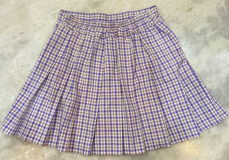 lavender mini skirt