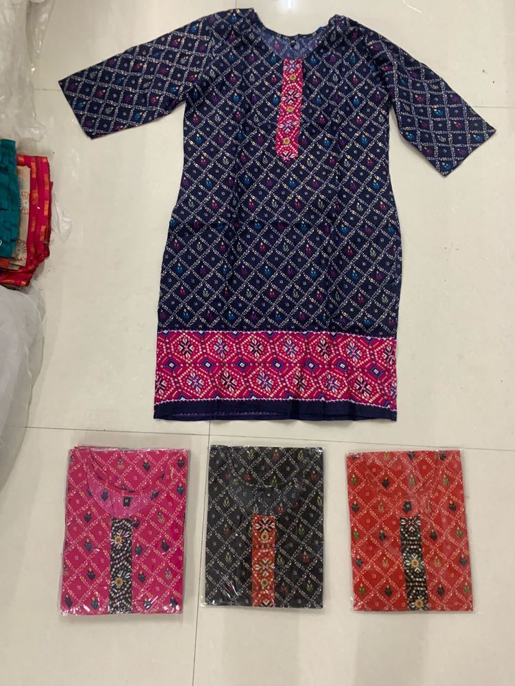 3 Kurti Price 575/-  All Size Available