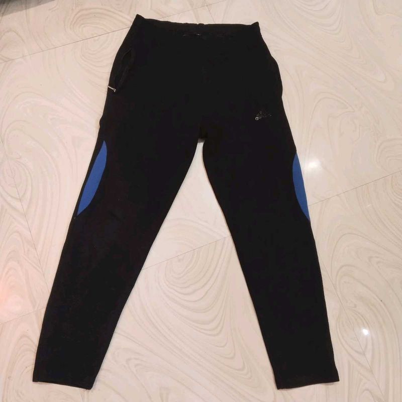 Adidas Black &amp; Blue Track Pants