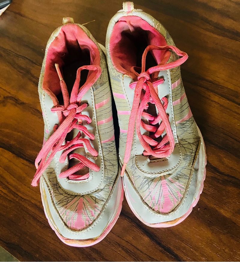Pink -Grey Shoes…..Size:6