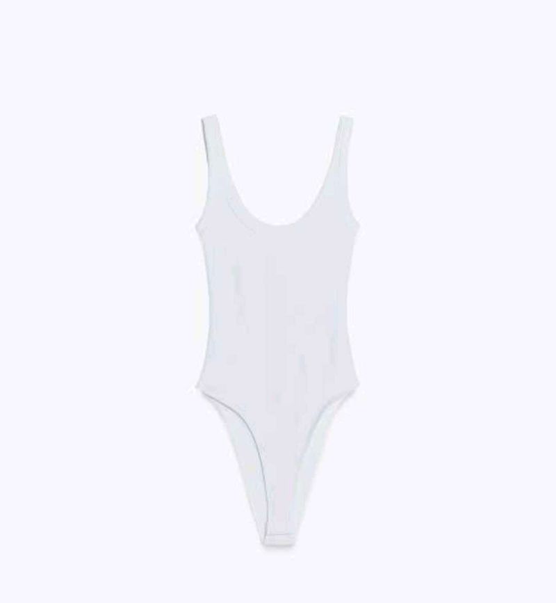Zara White Bodysuit