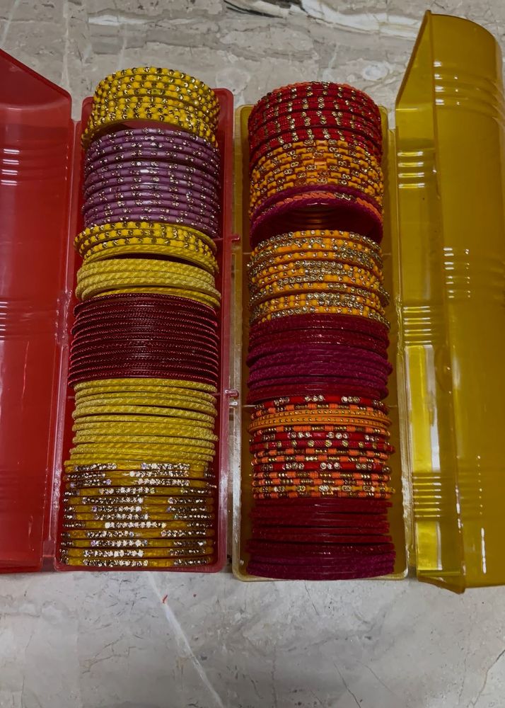 Vibrant Assorted Bangles Set