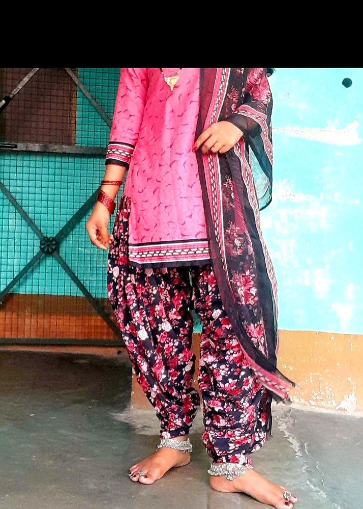 Printed Patiyala Suit