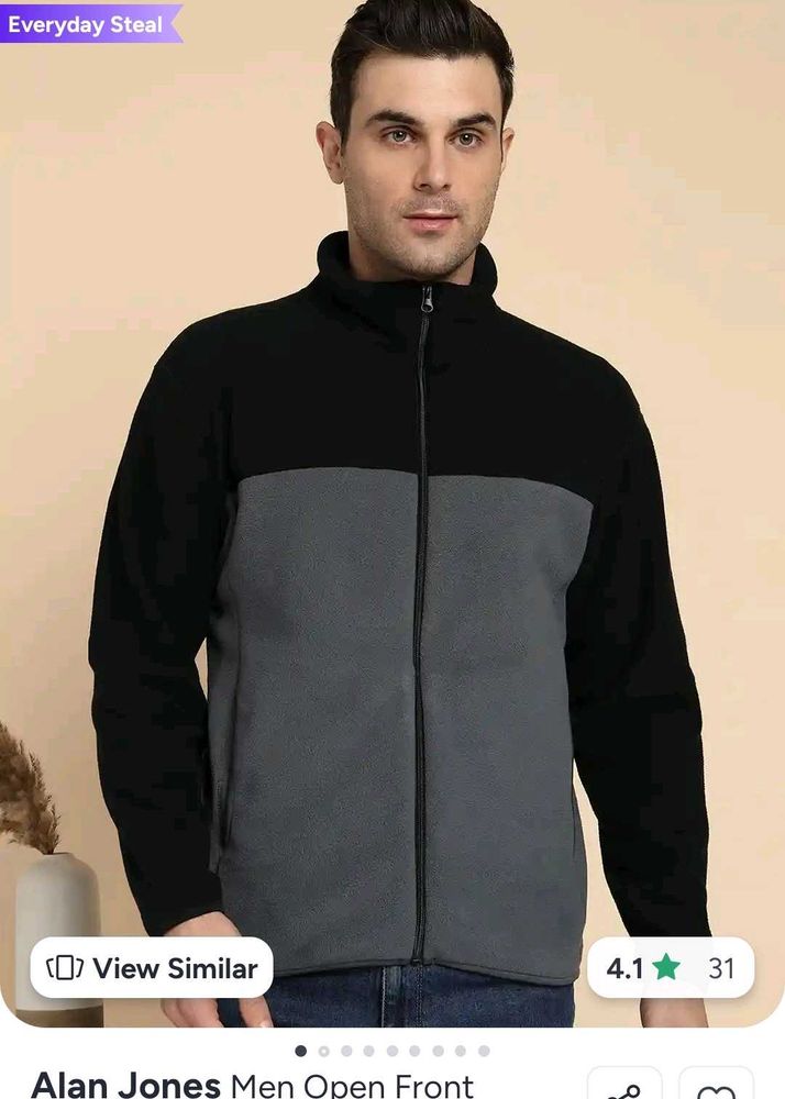 Cozy Fleece Jacket - Two Tone