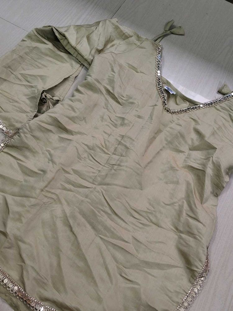 beautiful short kurti with corse