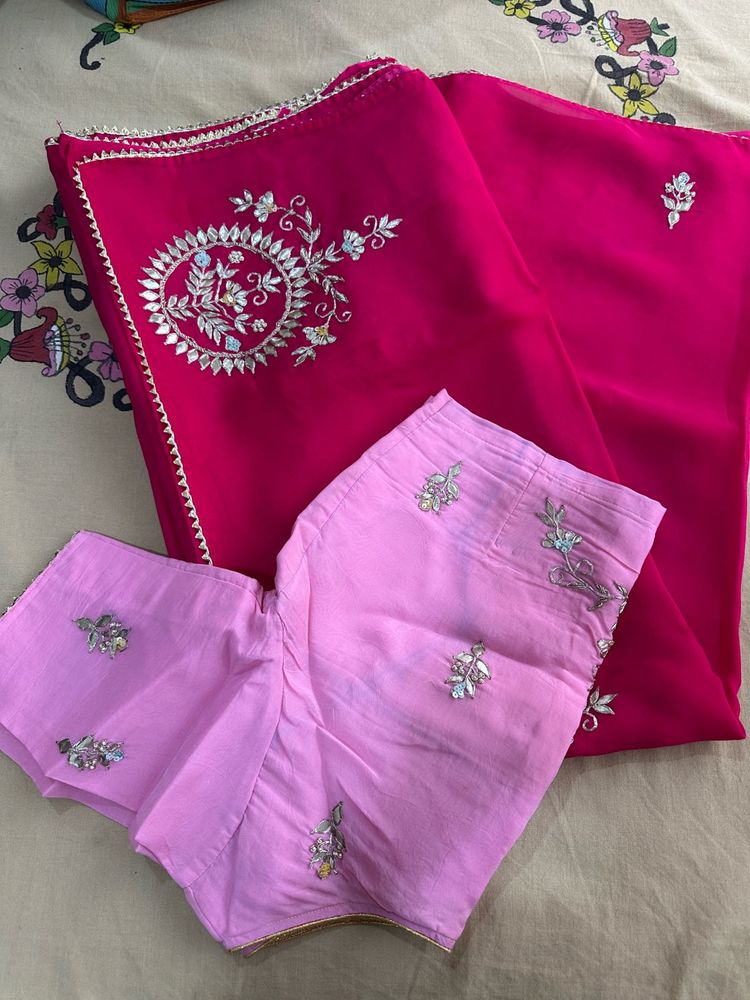 Gotapatti Work Saree