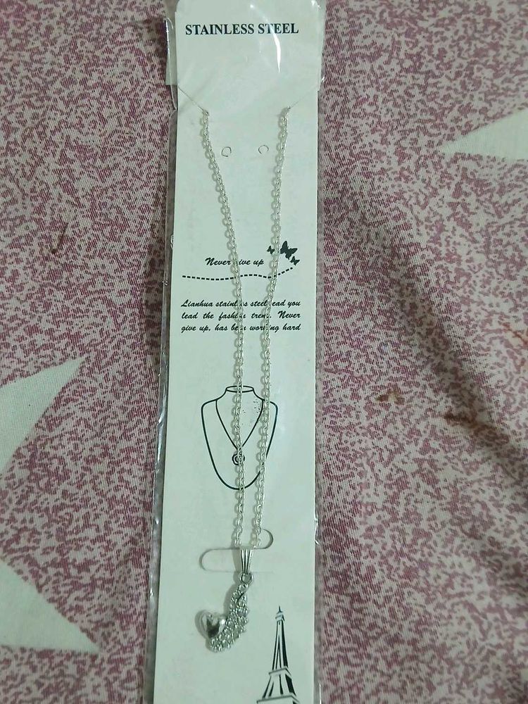 Elegant Stainless Steel Heart Necklace