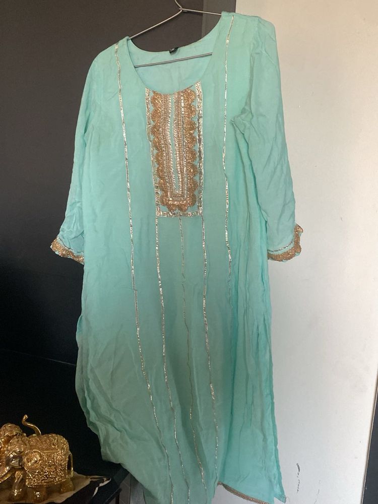 kurta pallazo duppta (pure mul gotta)