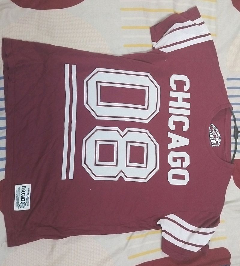 L Size Maroon/Burgundy T- Shirt