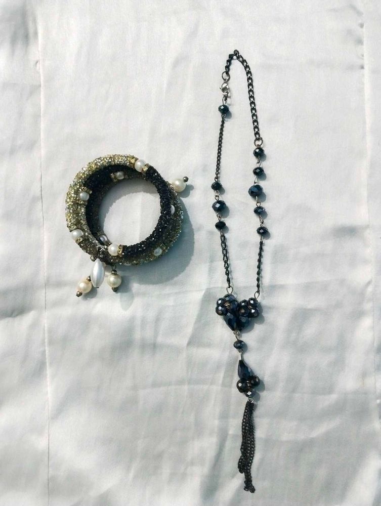 Beaded Bracelet &amp; Necklace Set