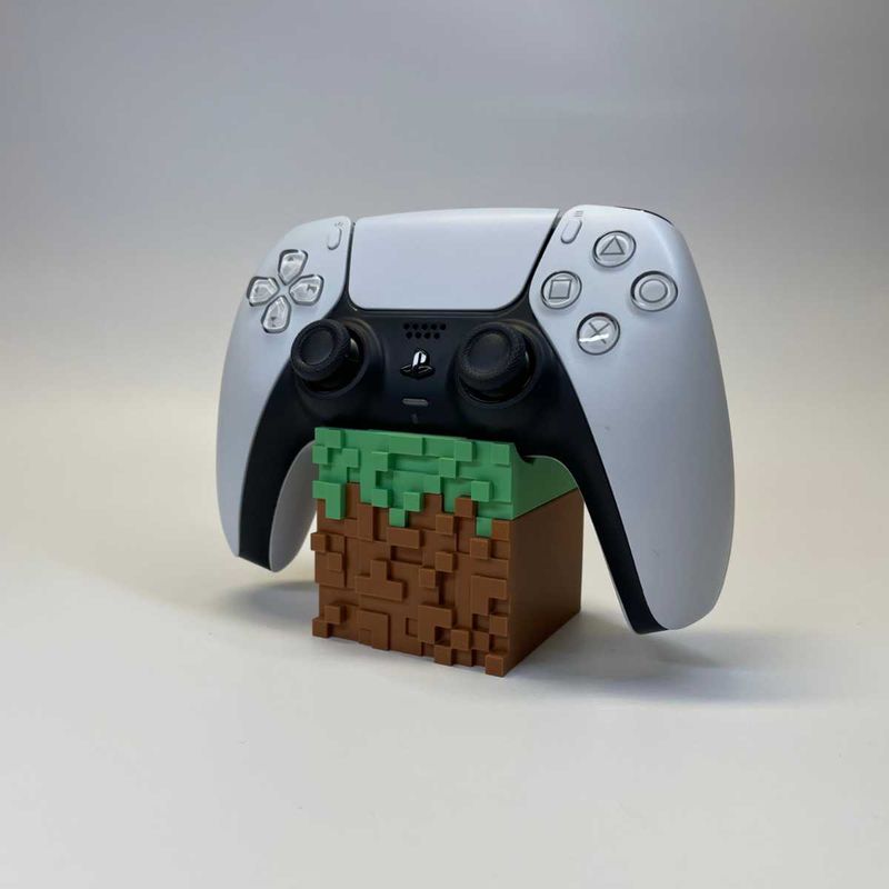 PlayStation 5 Controller Stand minecraft 3d print