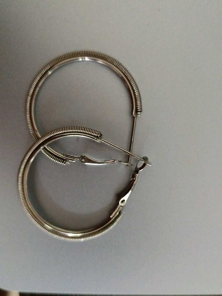 Silver Hoop Earrings