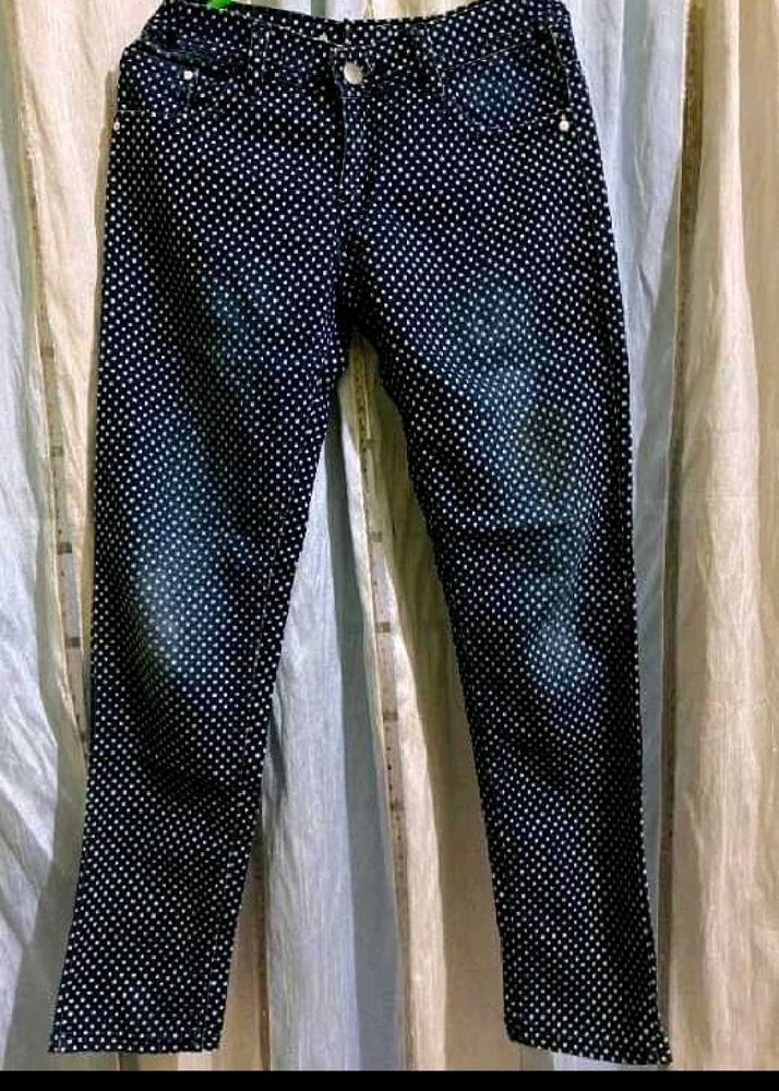 Chic Polka Dot Jeans for Women