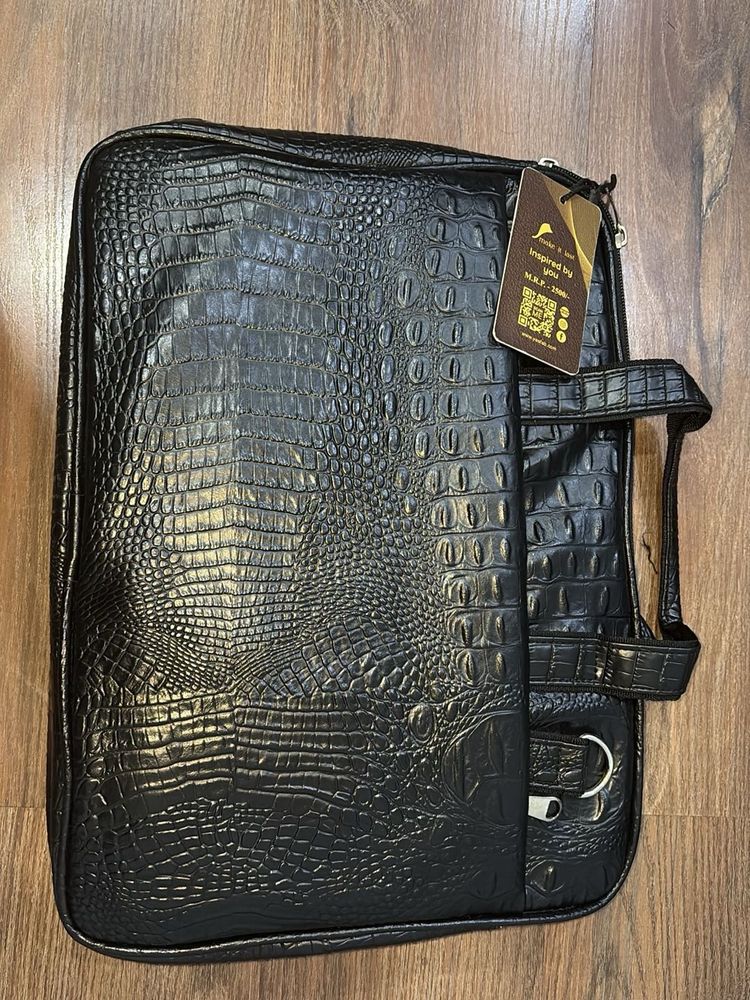 Stylish Faux Croc Laptop bag
