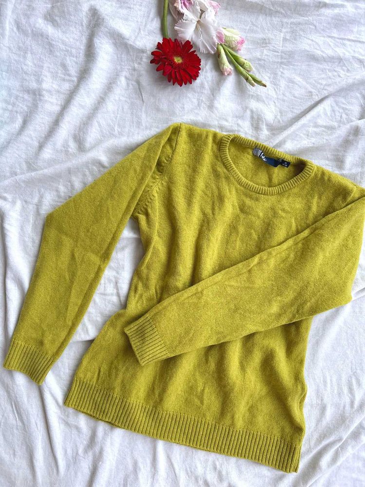 Green Knit Pullover