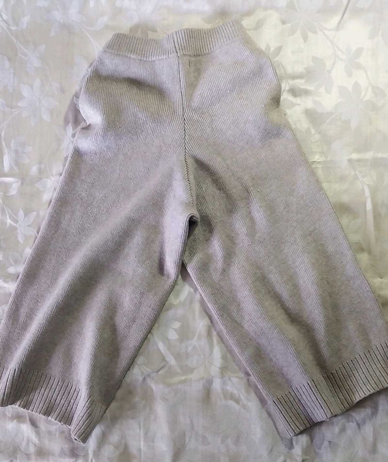 Cozy Knit Wide Leg Pants