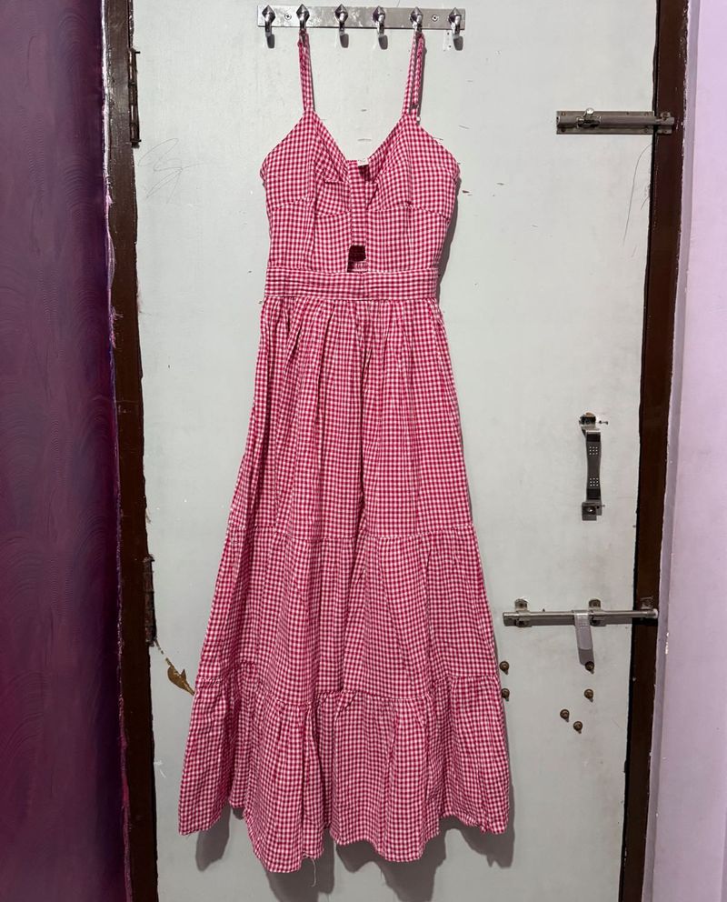 Pink Gingham Sundress
