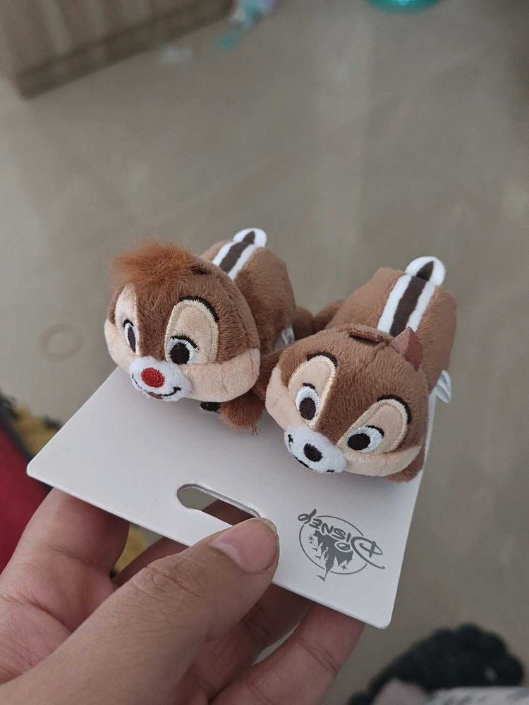 original Disney Chip 'n' Dale Plush Hair Clips