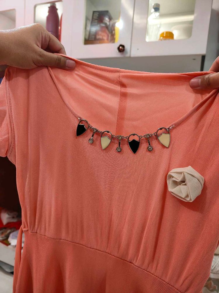 Peach Dress