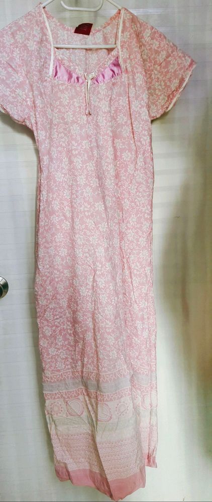 Vintage Pink Floral Nightgown