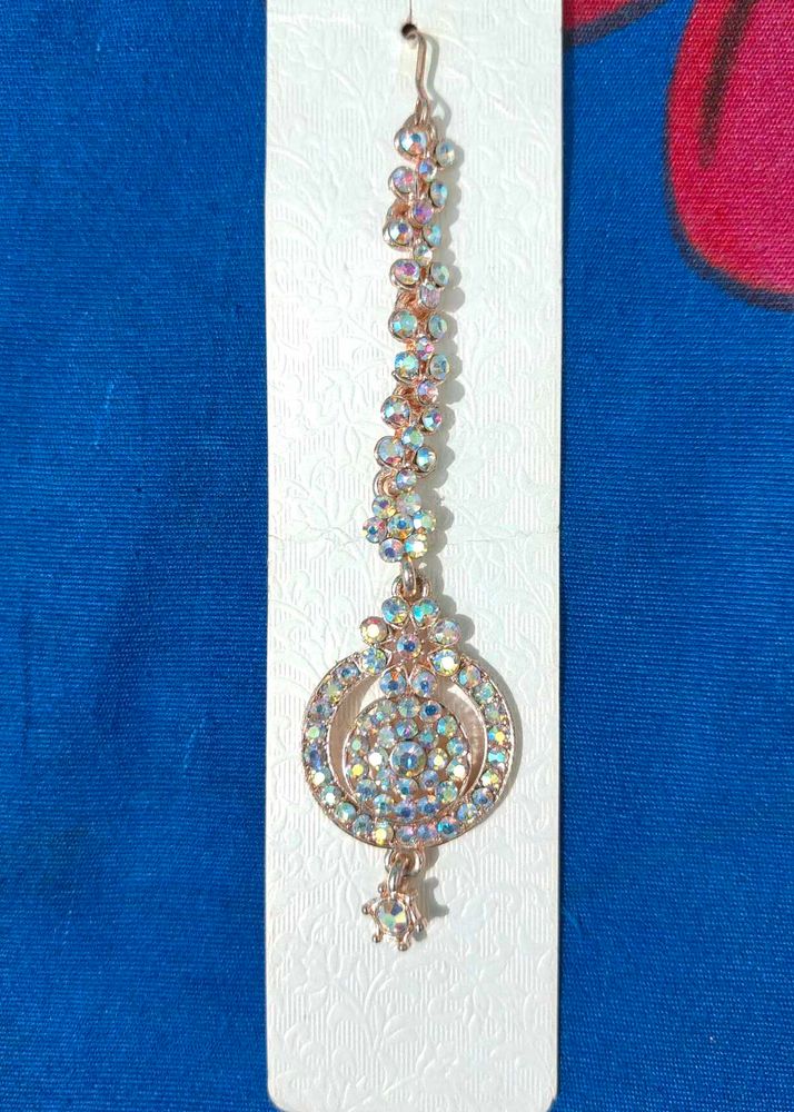 Stunning Maangtika with Crystals