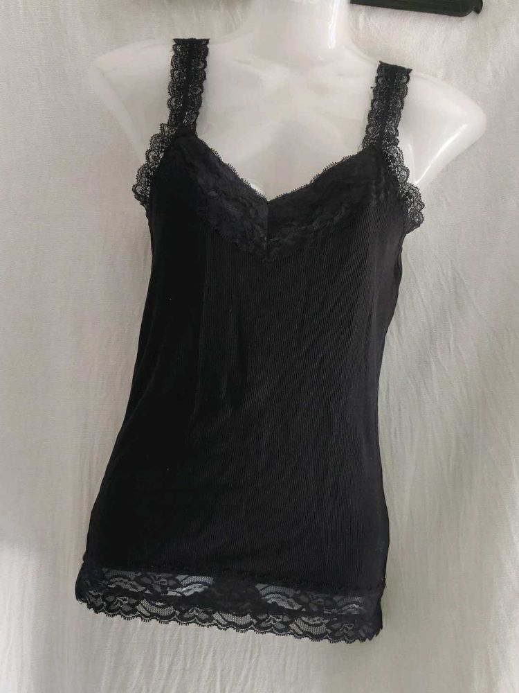 Atmosphere Lace Trim Cami Tank Top