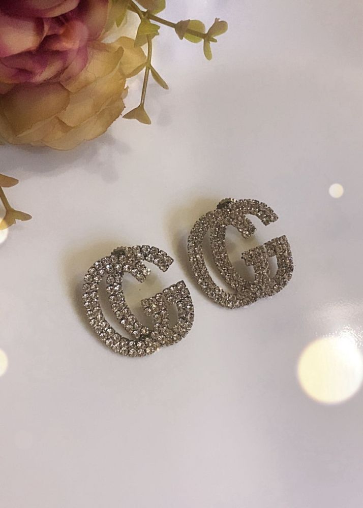 New Sparkling Double G Earrings