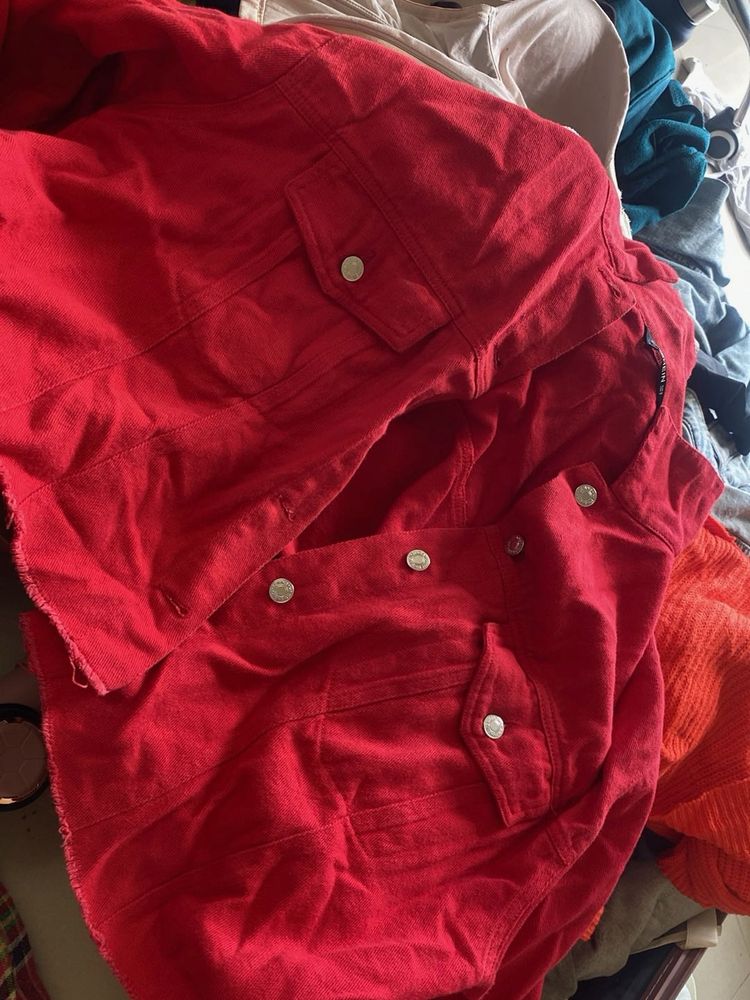 Red Denim Jacket