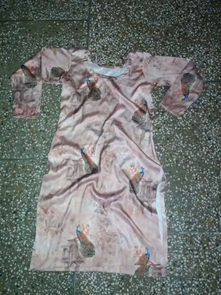 Picock Print Satin Suit