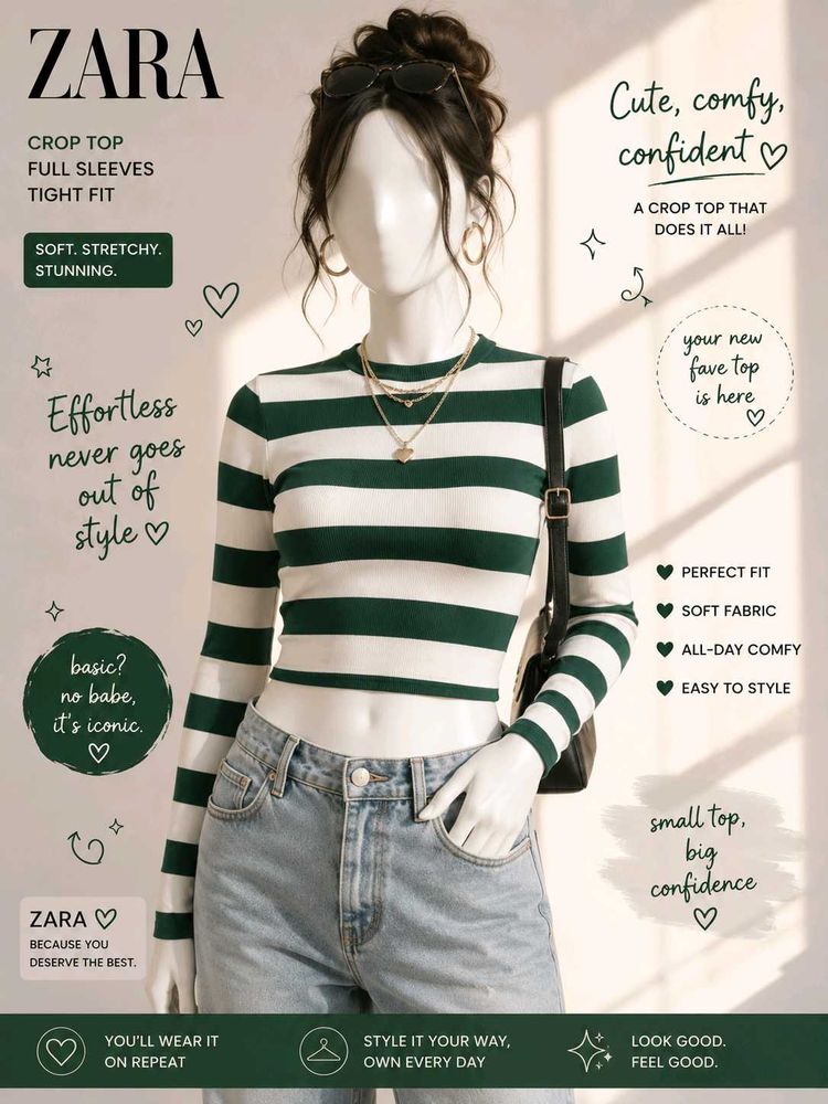 ZARA croped sweater... makes you fall in love