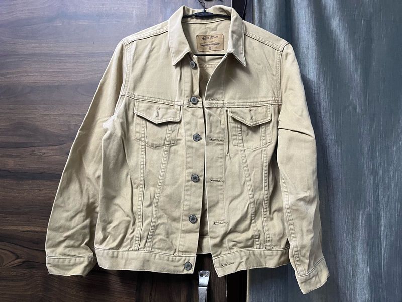 Men/Women Tan Denim Jacket