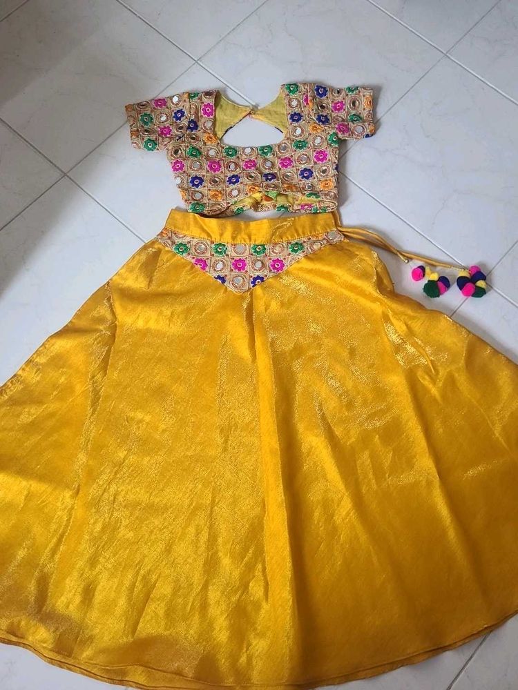 Vibrant Yellow Lehenga Choli Set
