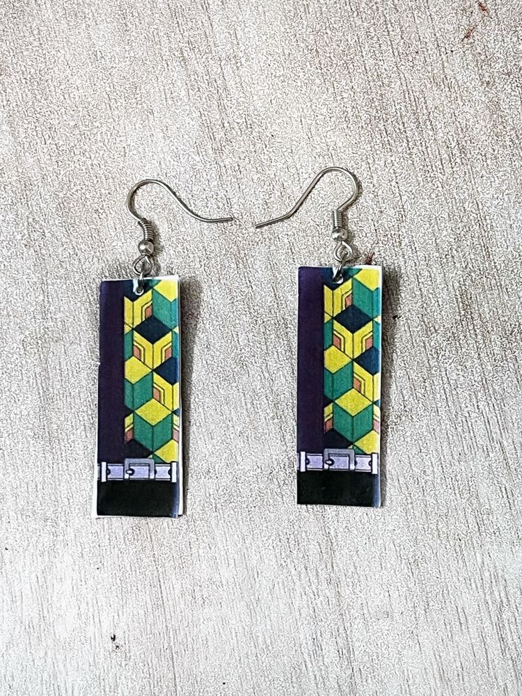 demon slayer giyuu tomioka earrings cosplay