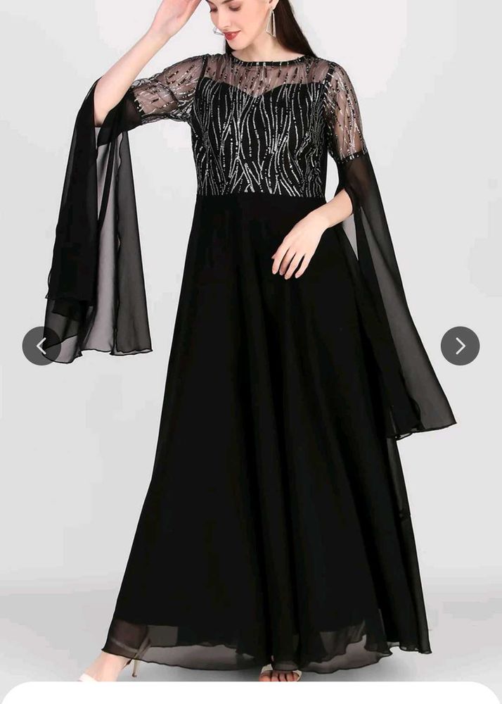 Elegant Black Party Gown