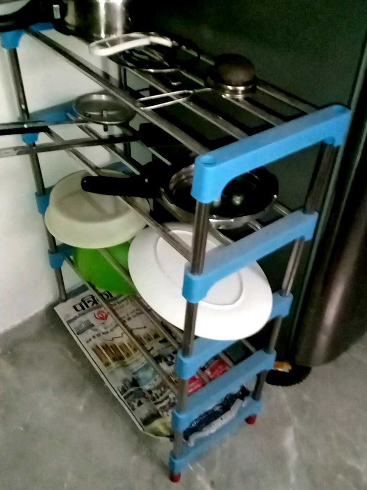 Compact Kitchen Organizer Shelf