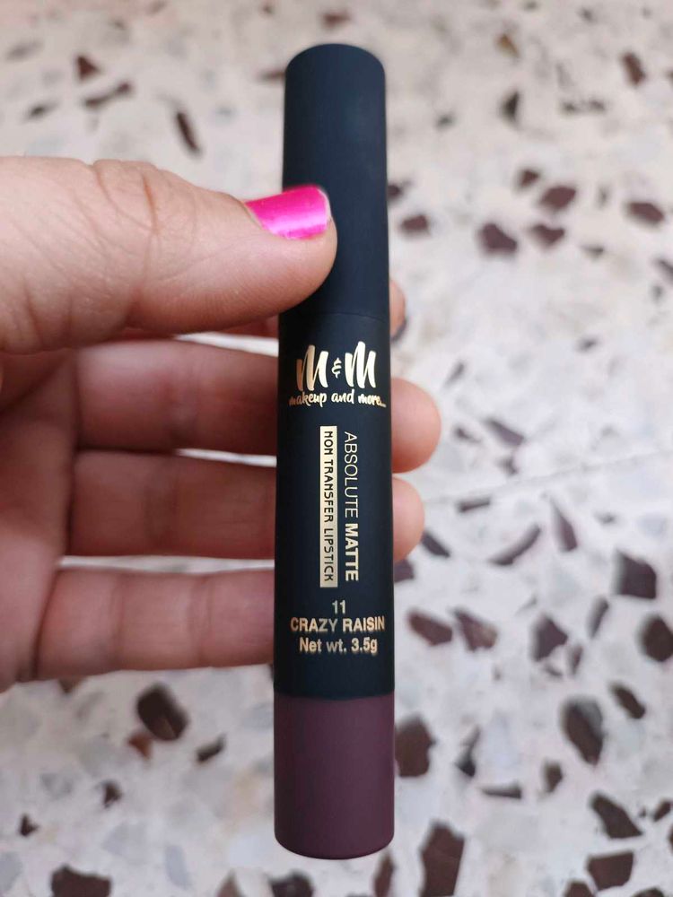 M&amp;M Absolute Matte Lipstick - Crazy Raisin