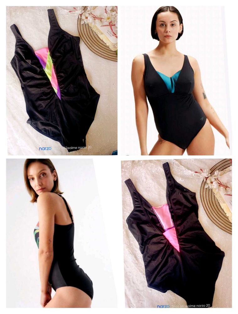 Stylish Black One-Piece Swimsuit
