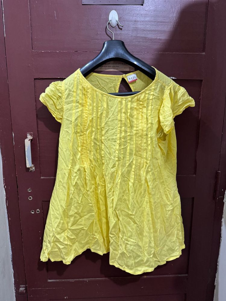 Yellow Textured feeding top